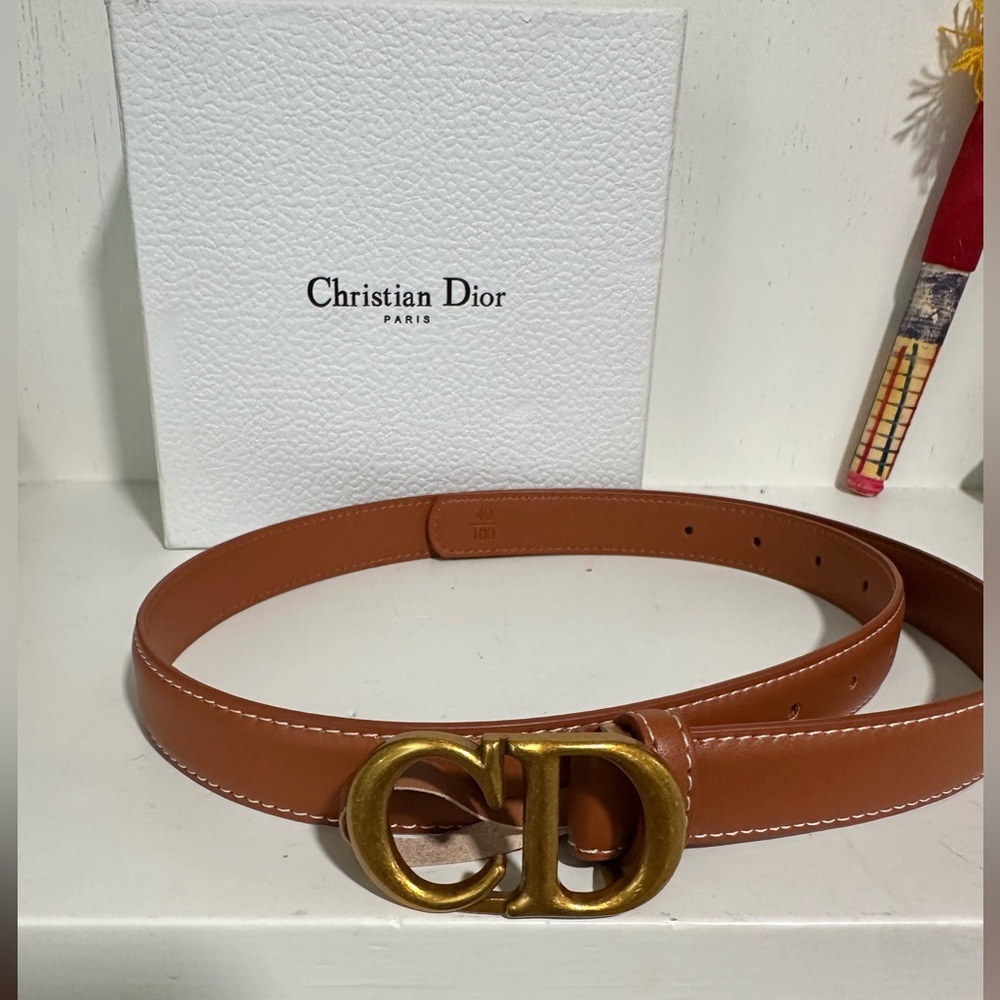 Dior Saddle Belt size 40 Brown women’s